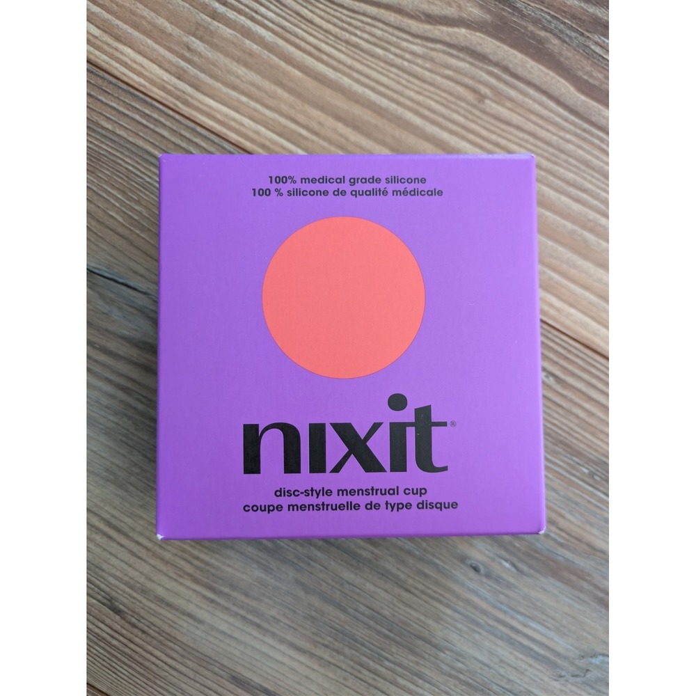 Nixit Disc Style Menstrual Period Cup - Purple Box - 100% Medical Grade Silicone